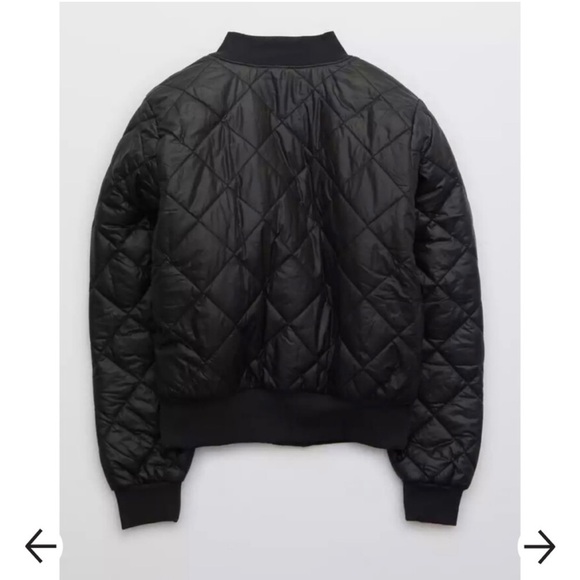 Offline Sherpa quilted bomber jacket medium - Picture 4 of 6